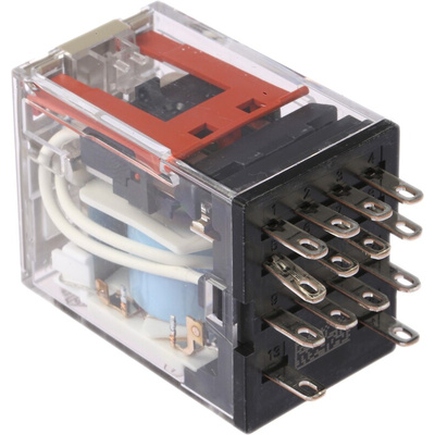 Omron Plug In Power Relay, 24V dc Coil, 5A Switching Current, 4PDT