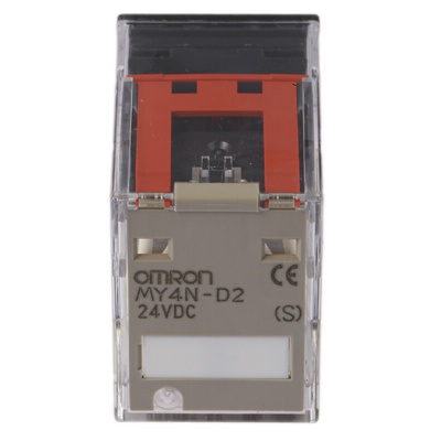 Omron Plug In Power Relay, 24V dc Coil, 5A Switching Current, 4PDT