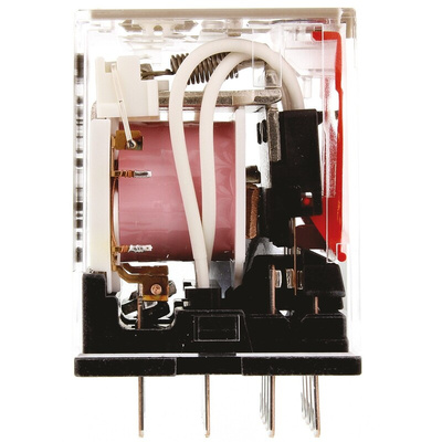 Omron Plug In Power Relay, 120V ac Coil, 5A Switching Current, 4PDT