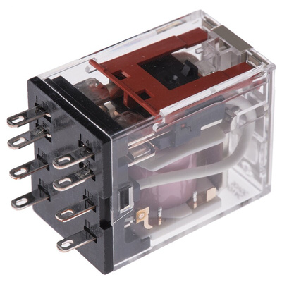 Omron Plug In Power Relay, 240V ac Coil, 10A Switching Current, DPDT