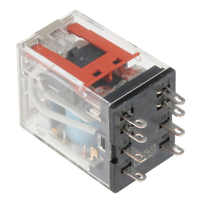 Omron Plug In Power Relay, 24V dc Coil, 5A Switching Current, DPDT