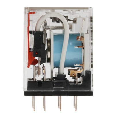 Omron Plug In Power Relay, 24V dc Coil, 5A Switching Current, DPDT