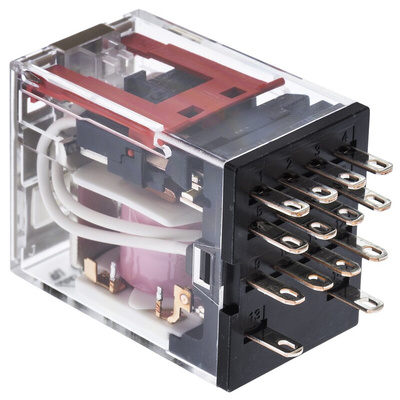 Omron Plug In Power Relay, 24V ac Coil, 5A Switching Current, 4PDT