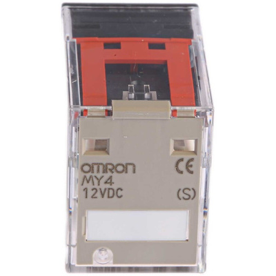 Omron Plug In Power Relay, 12V dc Coil, 5A Switching Current, 4PDT