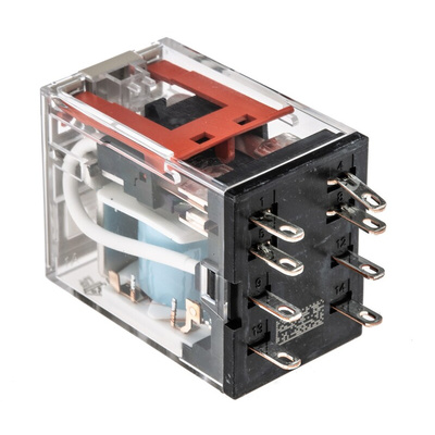 Omron Plug In Power Relay, 24V dc Coil, 10A Switching Current, DPDT