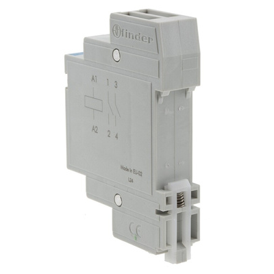Finder DIN Rail Power Relay, 24V dc Coil, 20A Switching Current, DPST