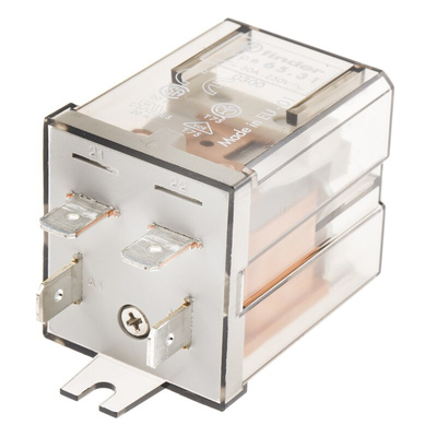 Finder Flange Mount Non-Latching Relay, 24V ac Coil, SPST
