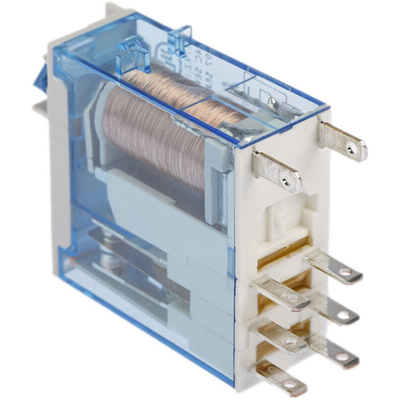 Finder Plug In Power Relay, 12V dc Coil, 8A Switching Current, DPDT