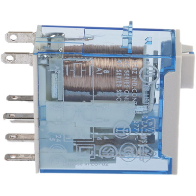Finder Plug In Power Relay, 12V dc Coil, 8A Switching Current, DPDT