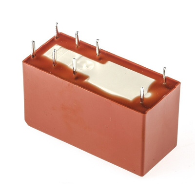 TE Connectivity PCB Mount Power Relay, 12V dc Coil, 8A Switching Current, DPDT