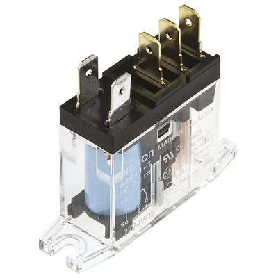 Omron Panel Mount Power Relay, 5V dc Coil, 10A Switching Current, SPDT