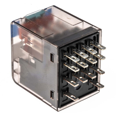 Siemens Plug In Power Relay, 24V dc Coil, 6A Switching Current, 4PDT