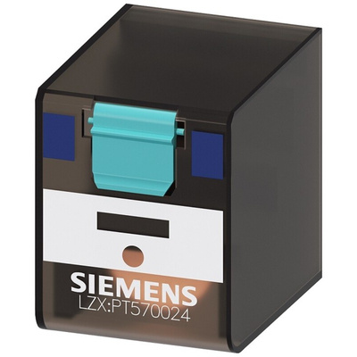 Siemens Plug In Power Relay, 24V dc Coil, 6A Switching Current, 4PDT
