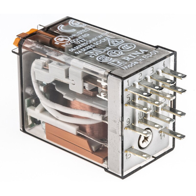 Finder Plug In Power Relay, 230V ac Coil, 7A Switching Current, 4PDT