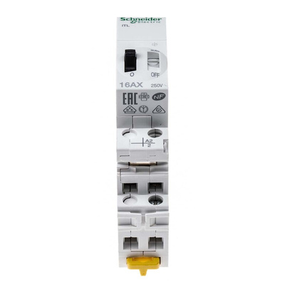 Schneider Electric DIN Rail Power Relay, 110 V dc, 230 → 240V ac Coil, 16A Switching Current, SPST