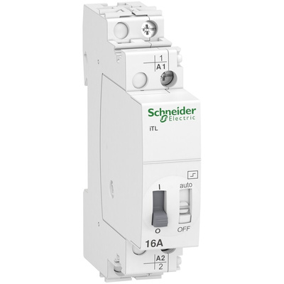 Schneider Electric DIN Rail Power Relay, 110 V dc, 230 → 240V ac Coil, 16A Switching Current, SPST