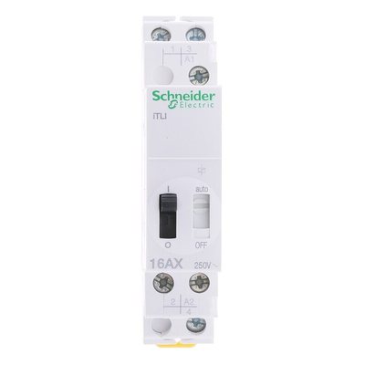 Schneider Electric DIN Rail Power Relay, 110 V dc, 230 → 240V ac Coil, 16A Switching Current, SPDT