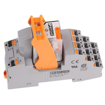Phoenix Contact DIN Rail Power Relay, 230V ac Coil, 5A Switching Current, 4PDT