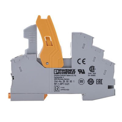 Phoenix Contact DIN Rail Power Relay, 230V ac Coil, 8A Switching Current, DPDT