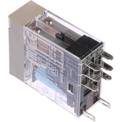 Omron Plug In Power Relay, 24V dc Coil, 5A Switching Current, DPDT