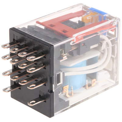 Omron Plug In Power Relay, 24V dc Coil, 5A Switching Current, 4PDT