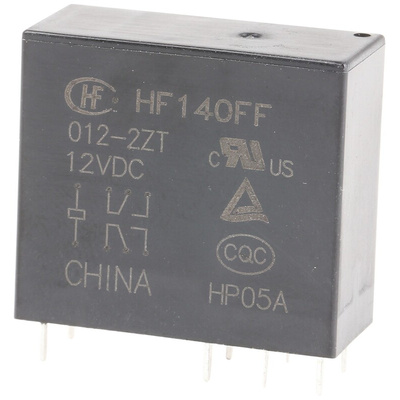 RS PRO PCB Mount Power Relay, 12V dc Coil, 10A Switching Current, DPDT