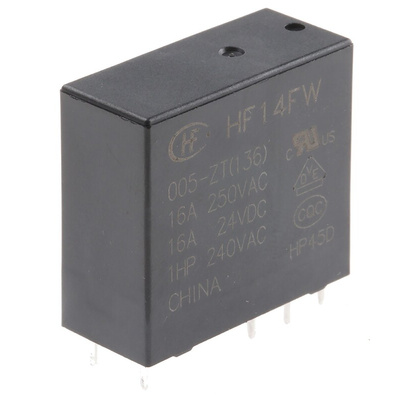 RS PRO PCB Mount Power Relay, 5V dc Coil, 20A Switching Current, SPDT