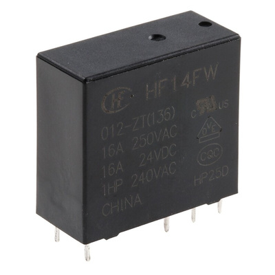 RS PRO PCB Mount Power Relay, 12V dc Coil, 20A Switching Current, SPDT