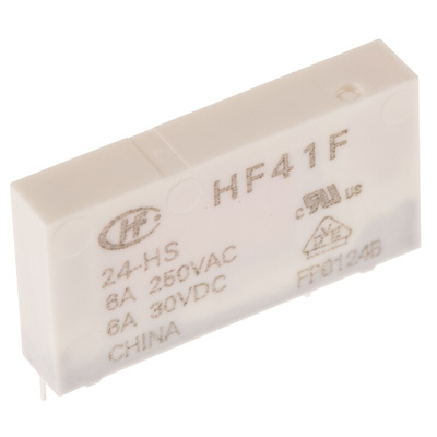 RS PRO PCB Mount Power Relay, 24V dc Coil, 6A Switching Current, SPST