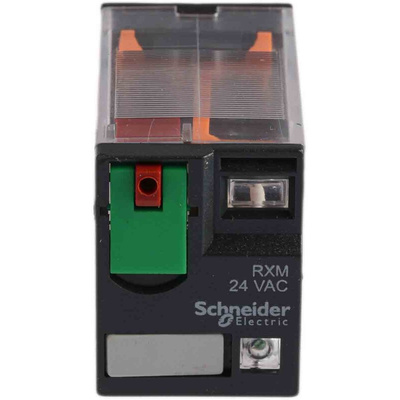 Schneider Electric Plug In Power Relay, 24V ac Coil, 8A Switching Current, 4PDT