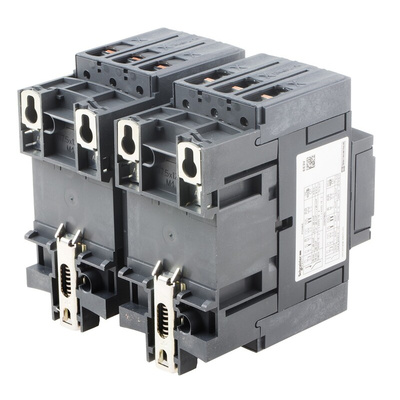 Schneider Electric LC2D Series Reversing Contactor, 24 V ac/dc Coil, 3-Pole, 40 A, 18.5 kW, 3NO, 690 V ac