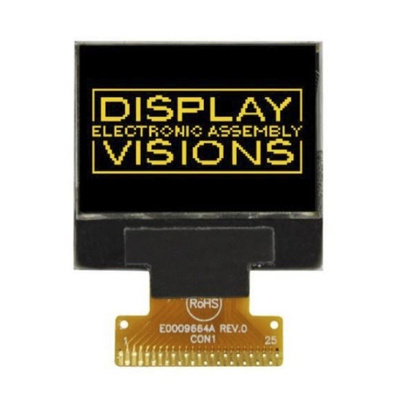 Electronic Assembly Yellow Passive matrix OLED Display 96 x 64pixels COB I2C, SPI Interface