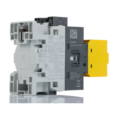 ABB Jokab AFS Series Contactor, 24 → 60 V ac Coil, 3-Pole, 25 A, 5.5 kW, 3NO, 600 V ac