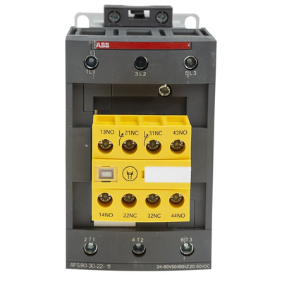 ABB Jokab AFS Series Contactor, 24 → 60 V ac Coil, 3-Pole, 125 A, 3NO, 600 V ac