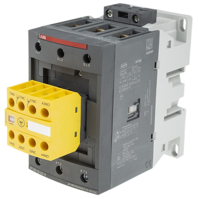 ABB Jokab AFS Series Contactor, 24 → 60 V ac Coil, 3-Pole, 130 A, 3NO, 600 V ac