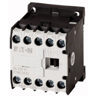 Eaton Contactor, 230 V ac Coil, 3-Pole, 9 A, 4 kW, 3NO, 400 V ac