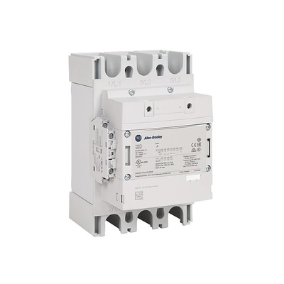 Allen Bradley 100-E Series Contactor, 100 → 250 V dc Coil, 3-Pole, 305 A, 160 kW, 1NO + 1NC, 400 V ac