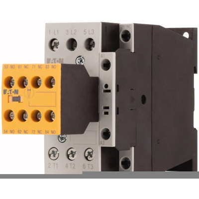 Eaton Contactor, 230 V ac @ 50 Hz, 240 V ac @ 60 Hz Coil, 3-Pole, 32 A, 3NO, 400 V ac
