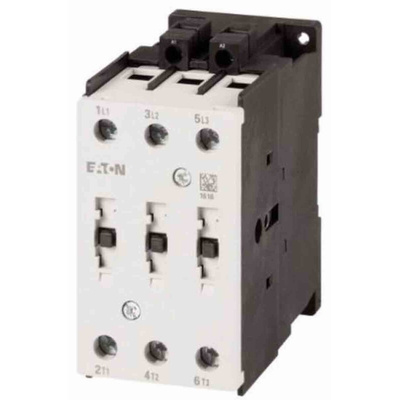 Eaton Contactor, 24 V ac Coil, 3-Pole, 95 A, 45 kW, 3NO
