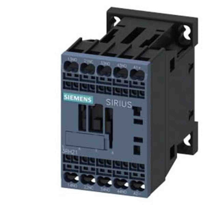 Siemens Contactor, 10 A, 3NO + 1NC