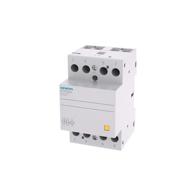 Siemens Contactor, 230 V ac Coil, 4-Pole, 63 A, 4NO
