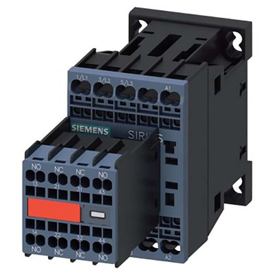 Siemens Reversing Contactor, 24 V dc Coil, 3-Pole, 12 A, 5.5 kW, 2NO + 2NC