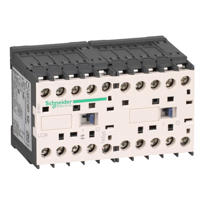 Schneider Electric Contactor, 24 V ac Coil, 3-Pole, 6 A, 3 kW, 1NC