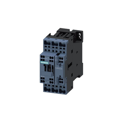 Siemens Contactor, 3-Pole, 5.5 kW, 1NO + 1NC