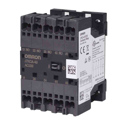 Omron Contactor, 24 V dc Coil, 4-Pole, 2 A, 4NO