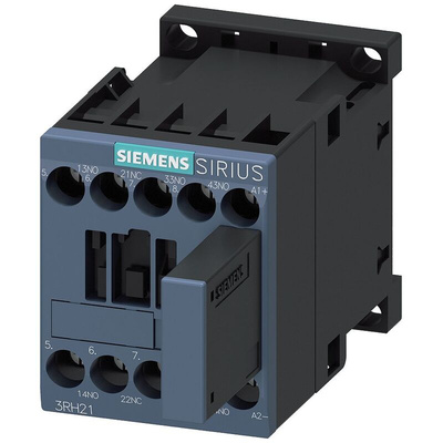 Siemens Contactor, 24 V dc Coil, 4-Pole, 10 A, 3NO + 1NC