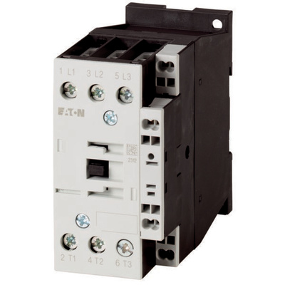 Eaton Contactor, 400 V Coil, 3-Pole, 25 A, 11 kW, 1NC