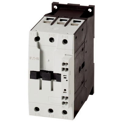 Eaton Contactor, 400 V Coil, 3-Pole, 50 A, 22 kW