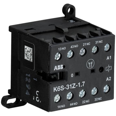 ABB Contactor Relay, 4 A, 1NC/3NO