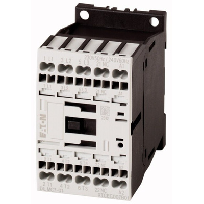 Eaton DILM Series Contactor, 230 V Coil, 3-Pole, 3.5 kW, 1NC